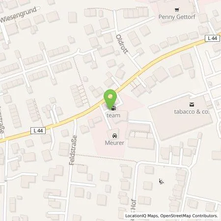 Standortübersicht der Tankstelle team energie GmbH & Co. KG in 24214 Gettorf