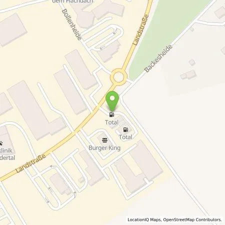 Standortübersicht der Tankstelle Stadtwerke Haan GmbH in 42781 Haan