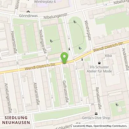 Standortübersicht der Tankstelle SWM Versorgungs GmbH in 80634 München