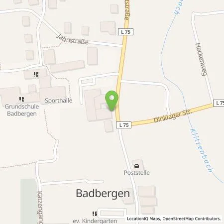 Standortübersicht der Tankstelle Cornelia Riedel in 49635 Badbergen