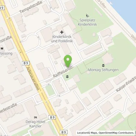 Standortübersicht der Tankstelle Montag Service GmbH in 53113 Bonn