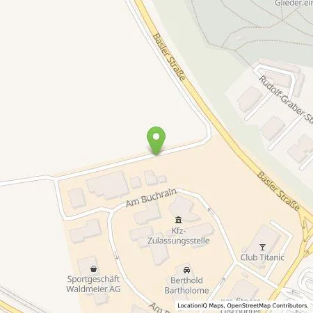 Standortübersicht der Tankstelle Kestenholz GmbH in 79713 Bad Säckingen