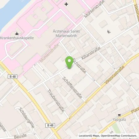 Standortübersicht der Tankstelle Gesellschaft für Beteiligungen und Parken in Bad Kreuznach m in 55543 Bad Kreuznach