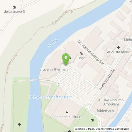 Standortübersicht der Tankstelle Gesellschaft für Beteiligungen und Parken in Bad Kreuznach m in 55543 Bad Kreuznach