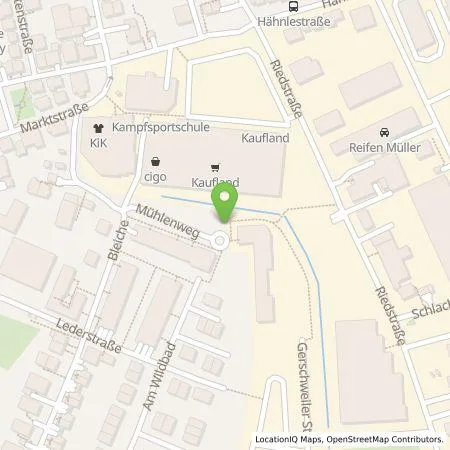 Standortübersicht der Tankstelle Stadtwerke Giengen GmbH in 89537 Giengen