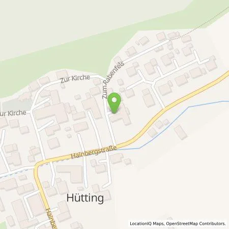 Standortübersicht der Tankstelle Bernhard Hübner e.U. in 86643 Hütting