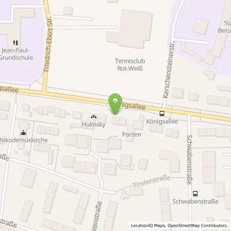 Standortübersicht der Tankstelle Fa. Parzen GmbH & Co. KG in 95448 Bayreuth