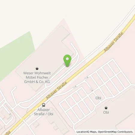 Standortübersicht der Tankstelle Weser-Wohnwelt Möbel-Fischer GmbH & Co. KG in 37671 Höxter