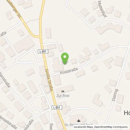 Standortübersicht der Tankstelle Volksbank Dammer-Berge eG in 49451 Holdorf