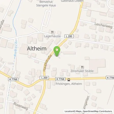 Standortübersicht der Tankstelle Obstgut Kohler GbR in 88699 Frickingen-Altheim