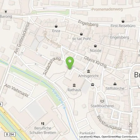 Standortübersicht der Tankstelle Stadtwerke Bretten GmbH in 75015 Bretten