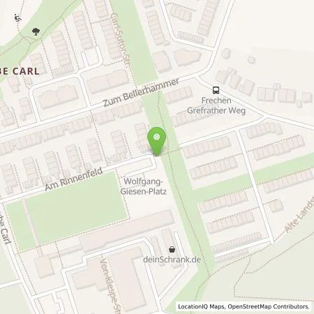 Standortübersicht der Tankstelle GVG Rhein Erft GmbH in 50226 Frechen