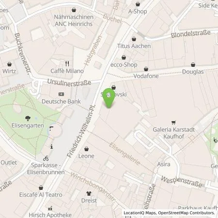 Standortübersicht der Tankstelle Sparkasse Aachen AdöR in 52062 Aachen