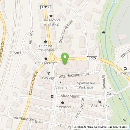 Standortübersicht der Tankstelle Sparkasse Zollernalb AdöR in 72336 Balingen