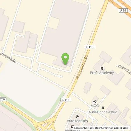 Standortübersicht der Tankstelle Hoffmann Gewerbepark Rheinbach in 53359 Rheinbach