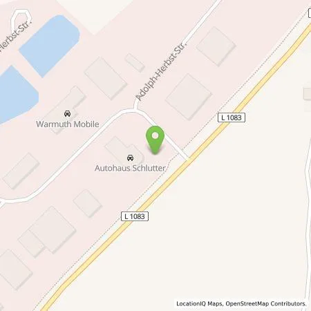 Standortübersicht der Tankstelle Autohaus Schlutter GmbH   Hyundai Service in 07950 Zeulenroda-Triebes