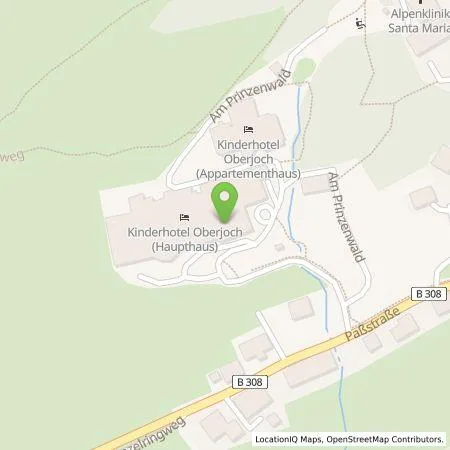 Standortübersicht der Tankstelle Alpenhotel Oberjoch Mayer GmbH in 87541 Bad Hindelang