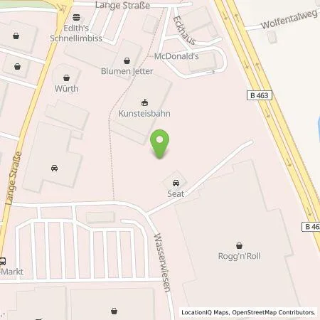 Standortübersicht der Tankstelle Autohaus Dehner GmbH in 72336 Balingen