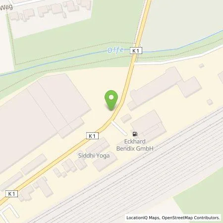 Standortübersicht der Tankstelle Eckhard Bendix GmbH in 59227 Ahlen