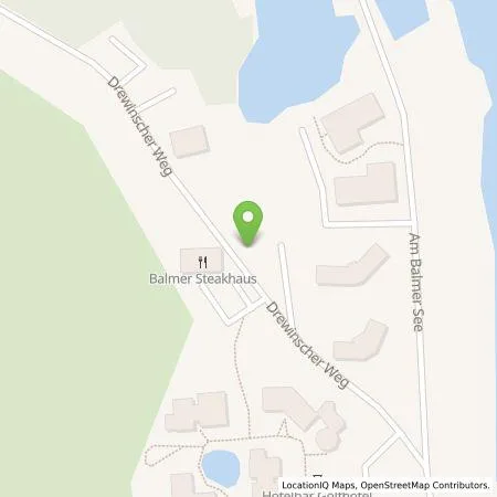 Standortübersicht der Tankstelle Hotel Balmer See GmbH in 17429 Benz / OT Balm