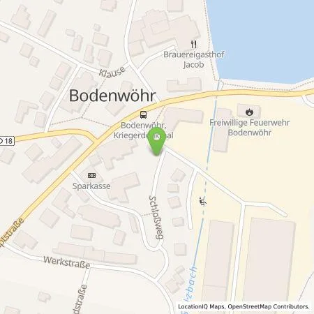 Standortübersicht der Tankstelle Gemeinde Bodenwöhr in 92439 Bodenwöhr