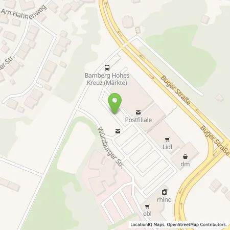 Standortübersicht der Tankstelle REWE-Markt Rudel OHG in 96049 Bamberg