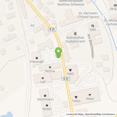 Standortübersicht der Tankstelle Glass Asset Management GmbH in 91555 Feuchtwangen