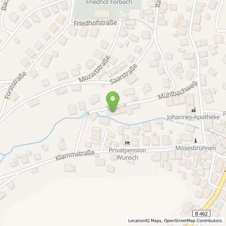 Standortübersicht der Tankstelle Klaus Wunsch in 76596 Forbach