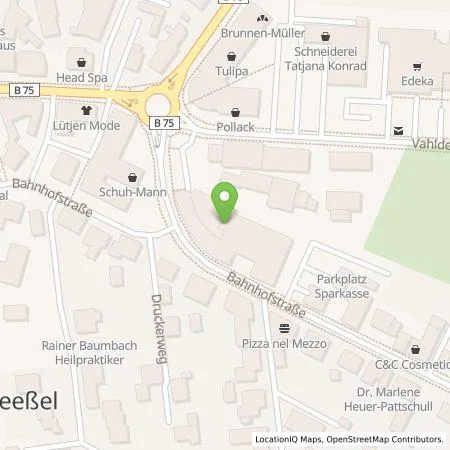 Standortübersicht der Tankstelle Sparkasse Scheeßel (Zweckverbandssparkasse) in 27383 Scheeßel