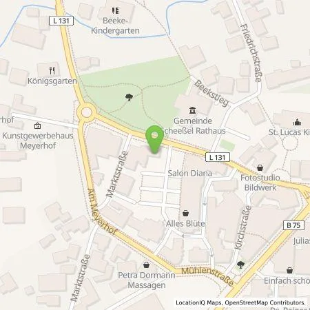 Standortübersicht der Tankstelle Sparkasse Scheeßel (Zweckverbandssparkasse) in 27383 Scheeßel