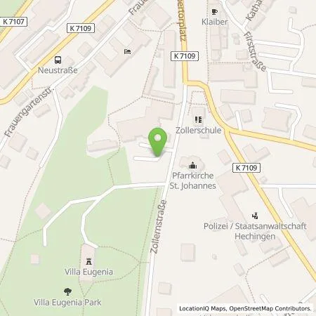 Standortübersicht der Tankstelle Stadtwerke Hechingen in 72379 Hechingen