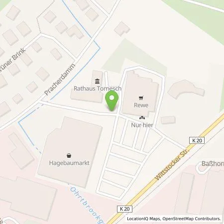 Standortübersicht der Tankstelle Stadtwerke Südholstein GmbH in 25436 Tornesch