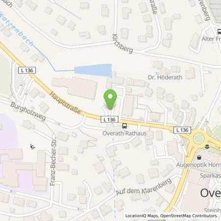 Standortübersicht der Tankstelle Stadtwerke Overath Energie GmbH in 51491 Overath