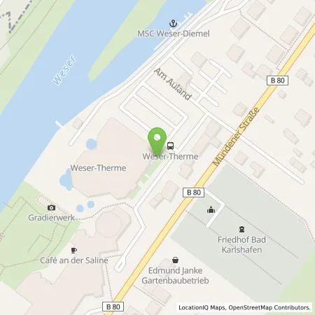 Standortübersicht der Tankstelle Stadt Bad Karlshafen in 34385 Bad Karlshafen