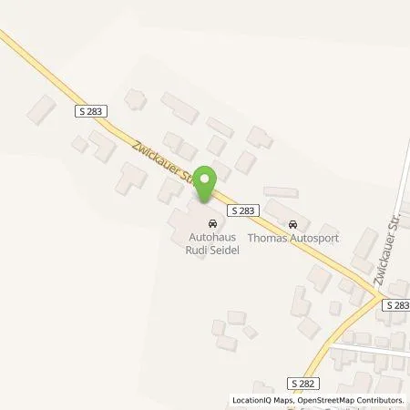 Standortübersicht der Tankstelle Autohaus Rudi Seidel Inhaber Matthias Seidel e.K. in 08134 Wildenfels