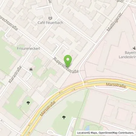 Standortübersicht der Tankstelle SWM Versorgungs GmbH in 80636 München