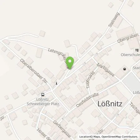 Standortübersicht der Tankstelle Fernwärmeversorgung der Stadt Lößnitz in 08294 Lößnitz