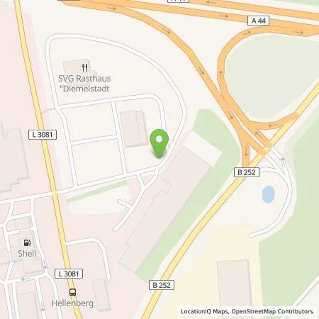 Standortübersicht der Tankstelle Holzverstromungsanlage Diemelstadt10 in 34474 Diemelstadt