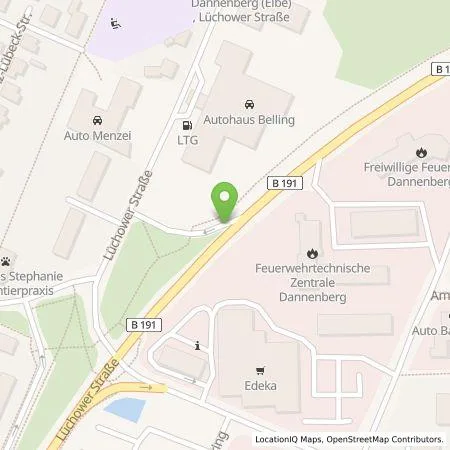 Standortübersicht der Tankstelle Autohaus Belling GmbH & Co.KG in 29451 Dannenberg