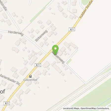 Standortübersicht der Tankstelle e-MITION.world yGmbH in 36100 Petersberg