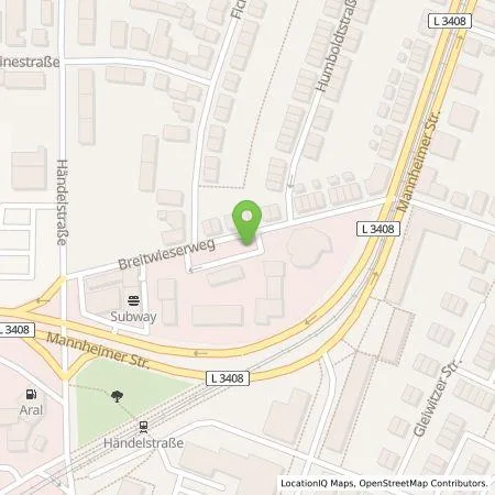 Standortübersicht der Tankstelle Stadtwerke Weinheim GmbH in 69469 Weinheim