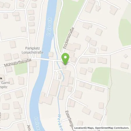 Standortübersicht der Tankstelle Kraftwerk Farchant A. Poettinger & Co. KG8 in 82490 Farchant