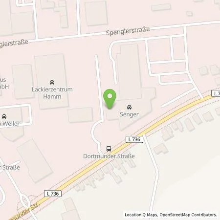 Standortübersicht der Tankstelle Senger Südwestfalen GmbH in 59067 Hamm