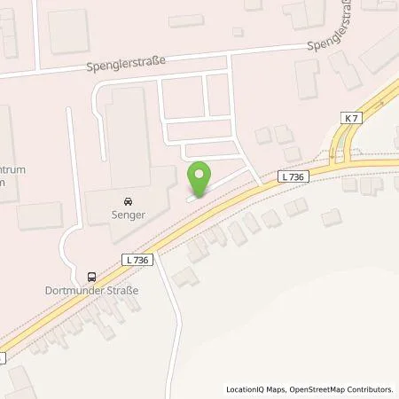 Standortübersicht der Tankstelle Senger Südwestfalen GmbH in 59069 Hamm