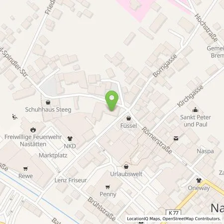 Standortübersicht der Tankstelle Verbandsgemeindeverwaltung Nastätten in 56355 Nastätten