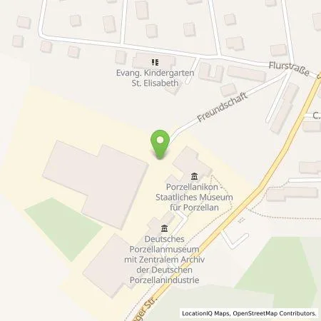 Standortübersicht der Tankstelle Porzellanikon - Staatl. Museum für Porzellan in 95691 Hohenber a.d.Eger