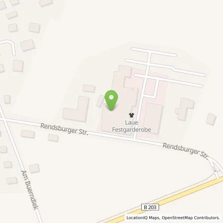 Standortübersicht der Tankstelle Laue Festgarderoben in 25782 Tellingstedt