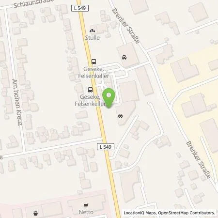 Standortübersicht der Tankstelle Stadtwerke Geseke GmbH in 59590 Geseke