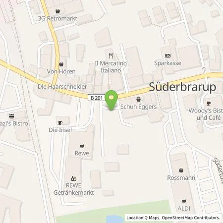 Standortübersicht der Tankstelle Gemeinde Süderbrarup, Gebietskörperschaft in 24392 Süderbrarup