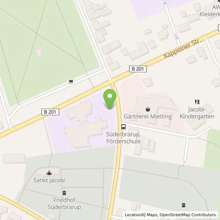 Standortübersicht der Tankstelle Gemeinde Süderbrarup, Gebietskörperschaft in 24392 Süderbrarup